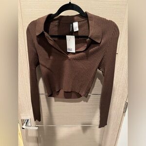 NWT H&M cropped long sleeve